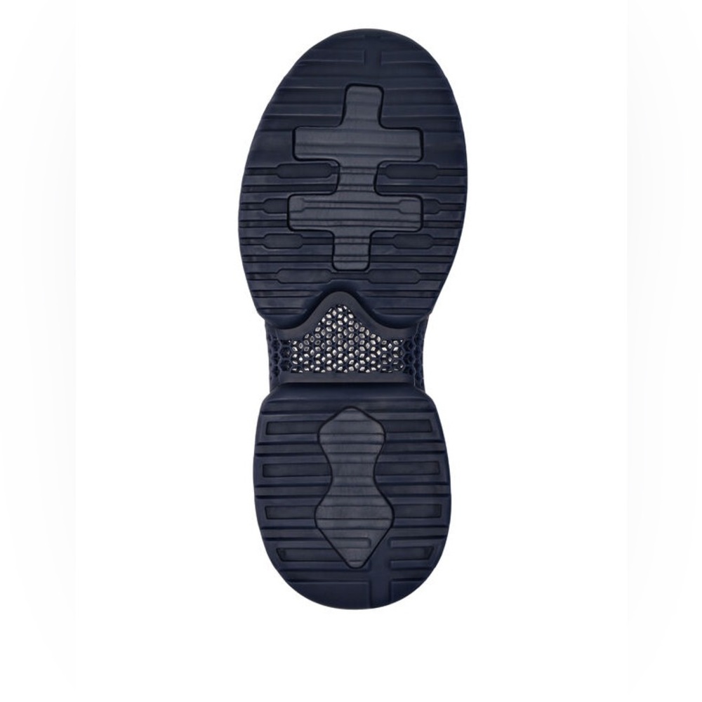 Philipp Plein Runner Iconic Navy Orange Techno Mesh Sneakers - Picture 8 of 12